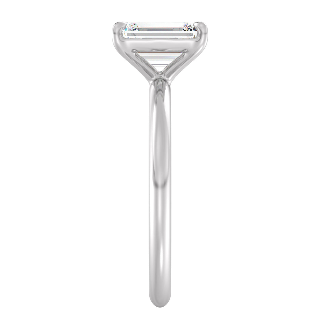 The Odette Ring - Emerald Cut Solitaire