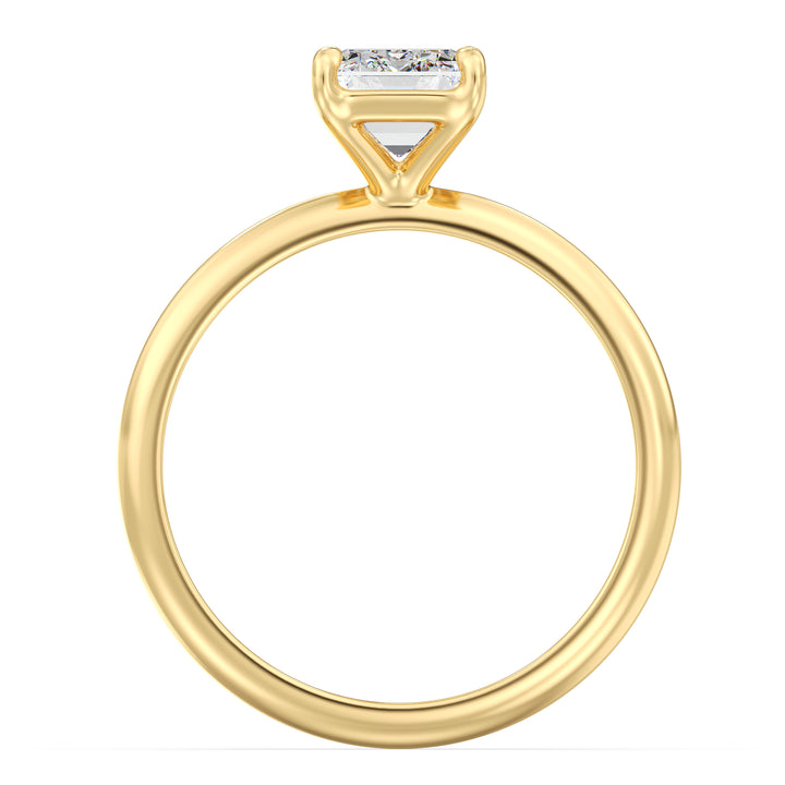 Emerald-Cut Lab-Grown Diamond Solitaire Ring